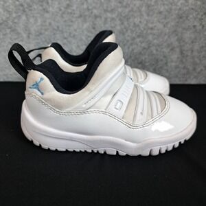 Nike Jordan 11 Retro Little Flex TD White Legend Blue BQ7102-104 Toddler Size 7C